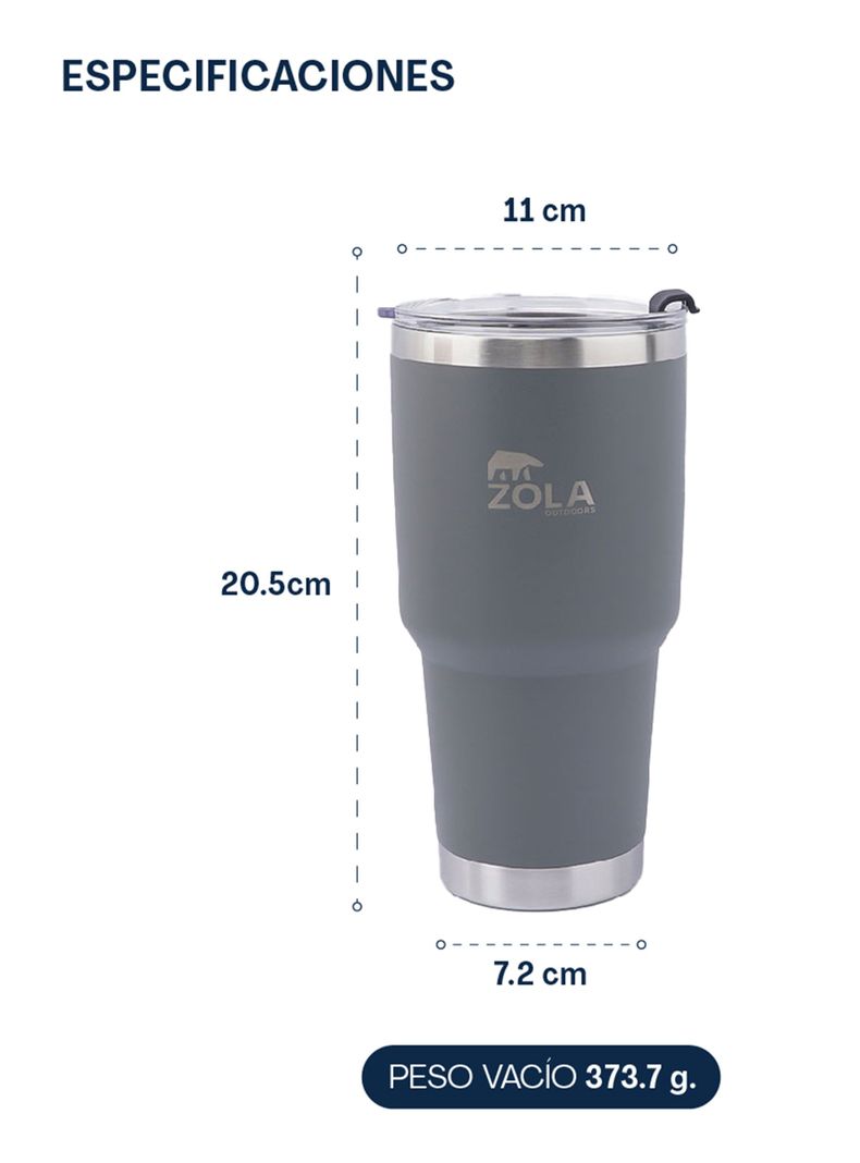 Vaso Térmico 900 ml Blanco-2