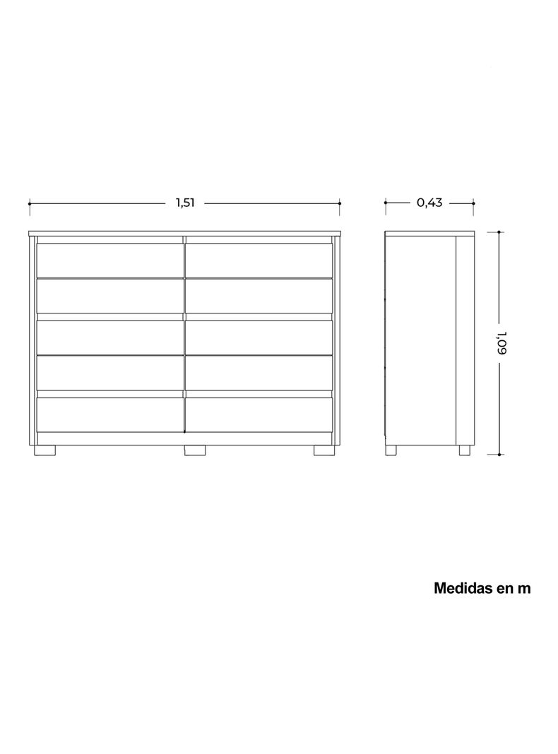 Cómoda Dueto 10C-1