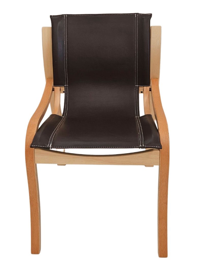 Silla de Cuero Hamaro Café-0