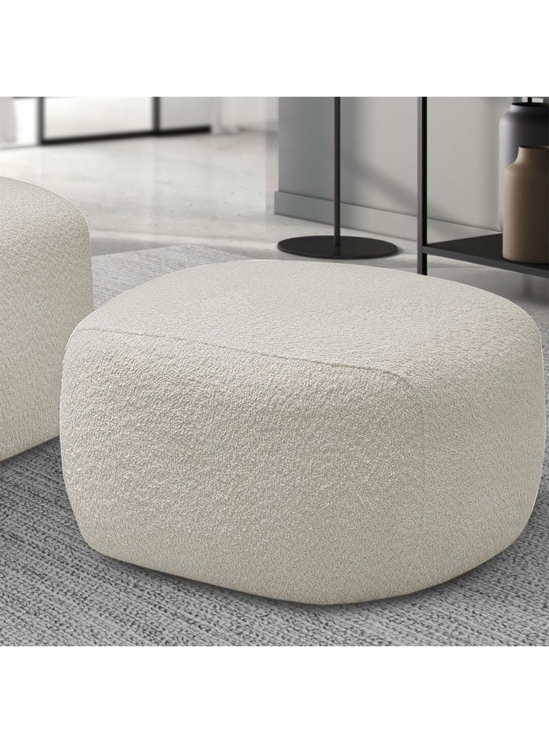 Pouf Chandon 63x67 cm Beige-3