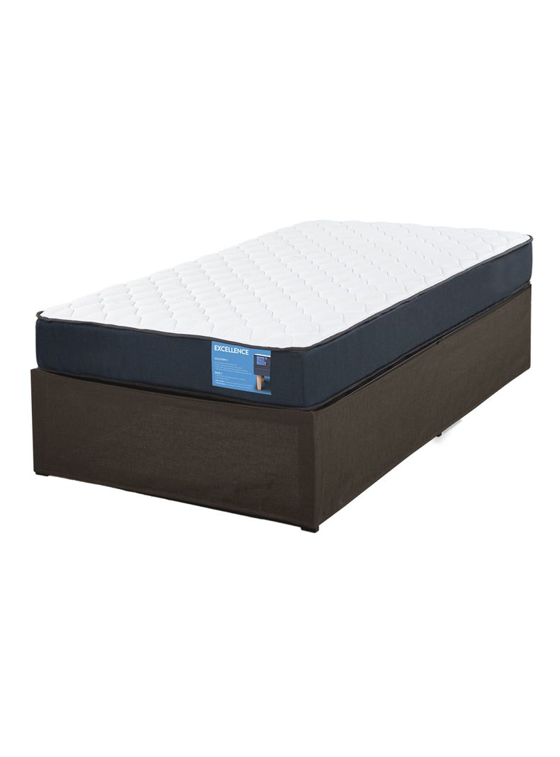 Cama Europea Iron Smart Excellence 1.5 Plazas + Faldón-0