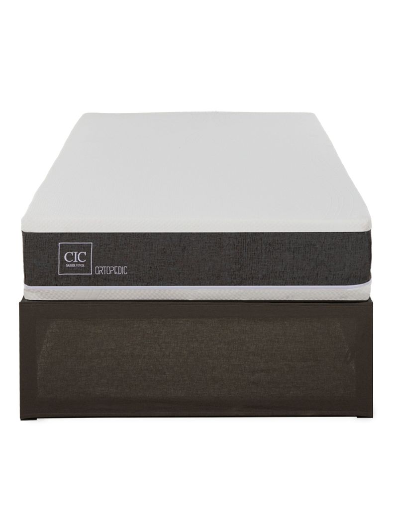 Cama Europea Iron Smart Ortopedic 1.5 Plazas + Faldón-2