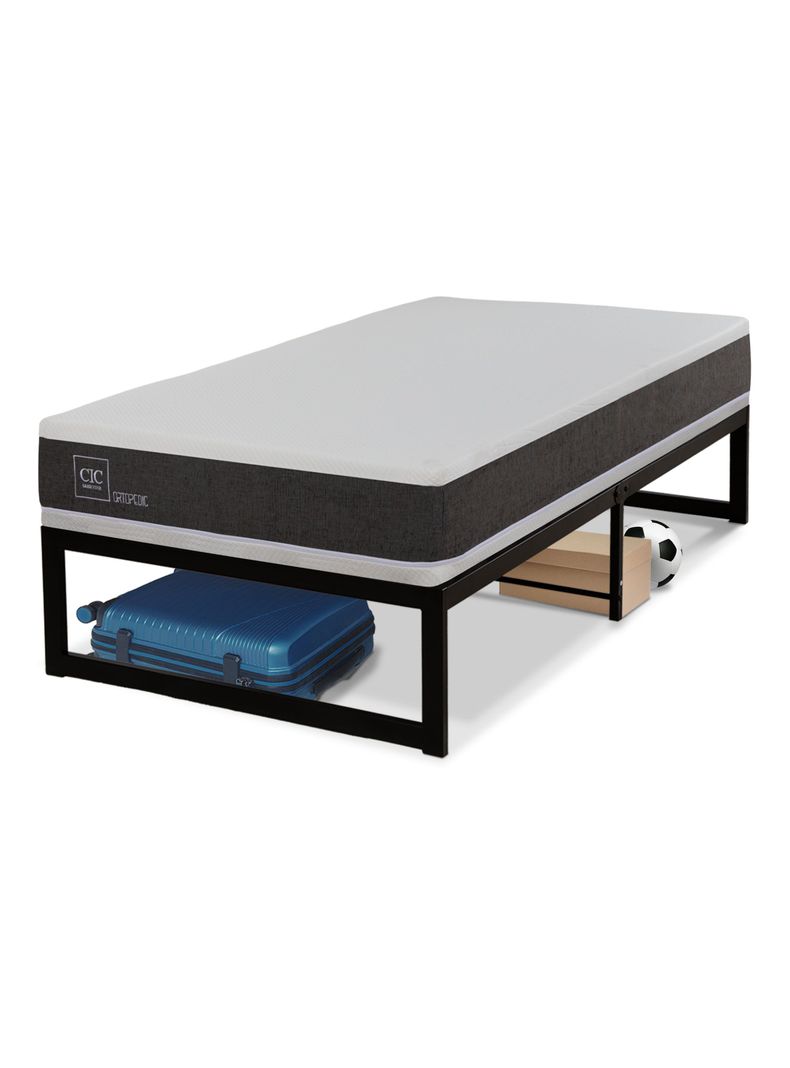 Cama Europea Iron Smart Ortopedic 1.5 Plazas + Faldón-3