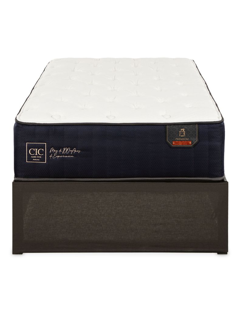 Cama Europea Iron Smart Premium 1.5 Plazas + Faldón-2