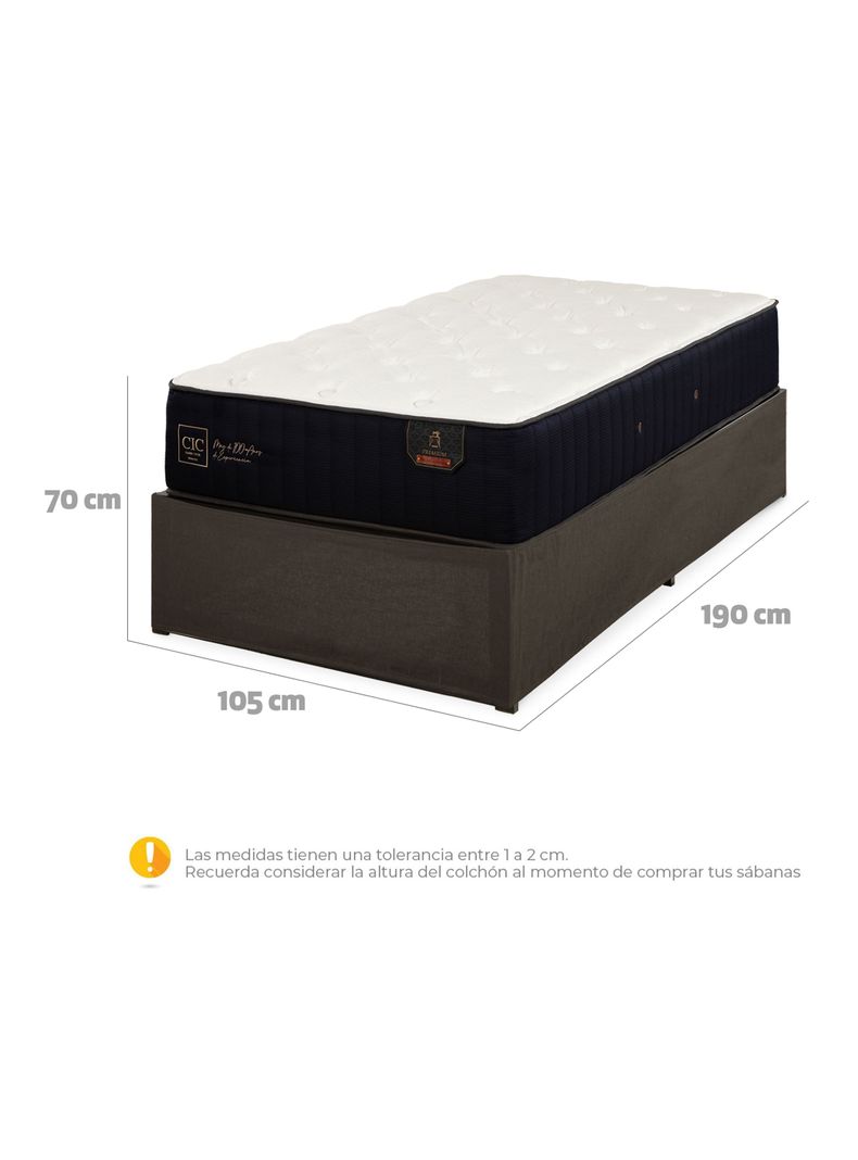 Cama Europea Iron Smart Premium 1.5 Plazas + Faldón-1