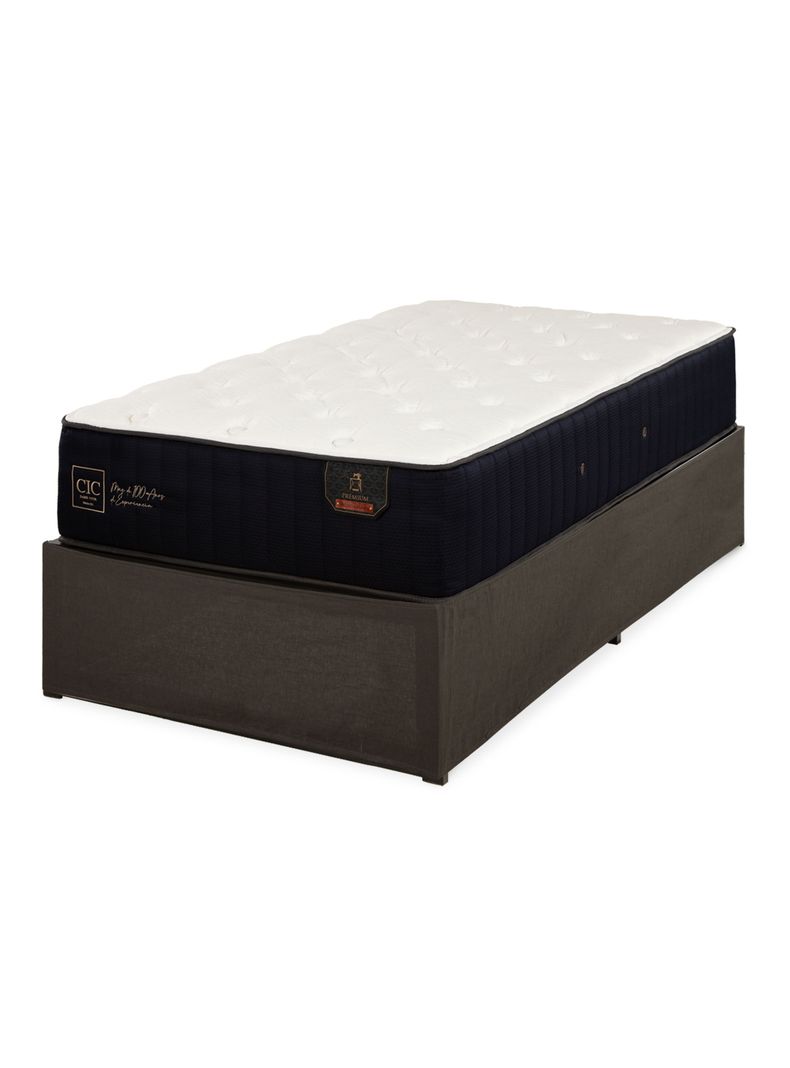 Cama Europea Iron Smart Premium 1.5 Plazas + Faldón-0