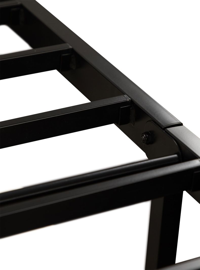 Cama Europea Iron Smart Excellence 2 Plazas + Respaldo Black + Faldón-3