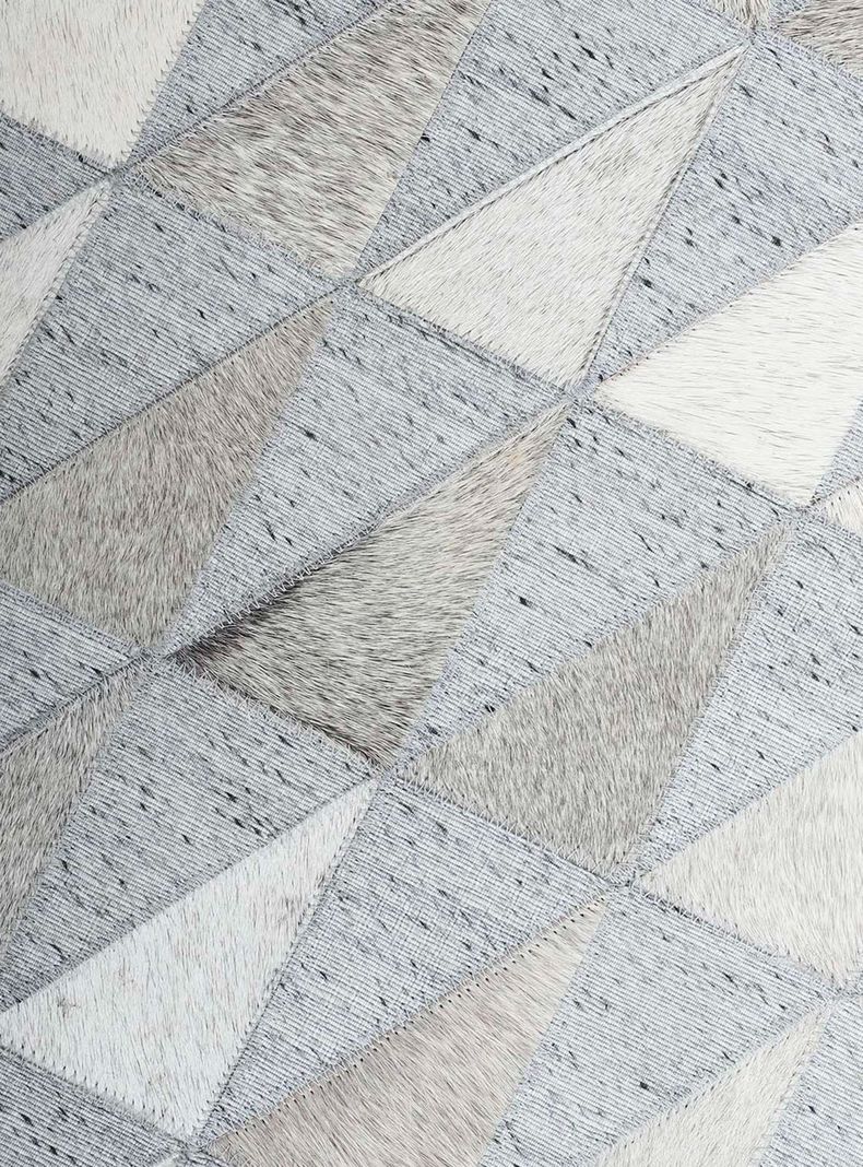 Alfombra 140 x 200 cm Natural Leather Jaquard Plata-2