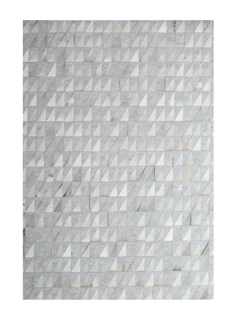 Alfombra 140 x 200 cm Natural Leather Jaquard Plata-0