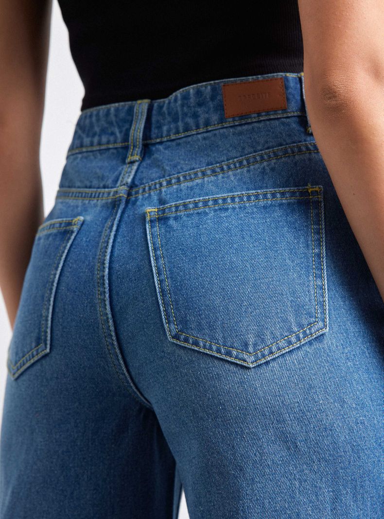Jeans Wide Leg Roturas Rodilla-3