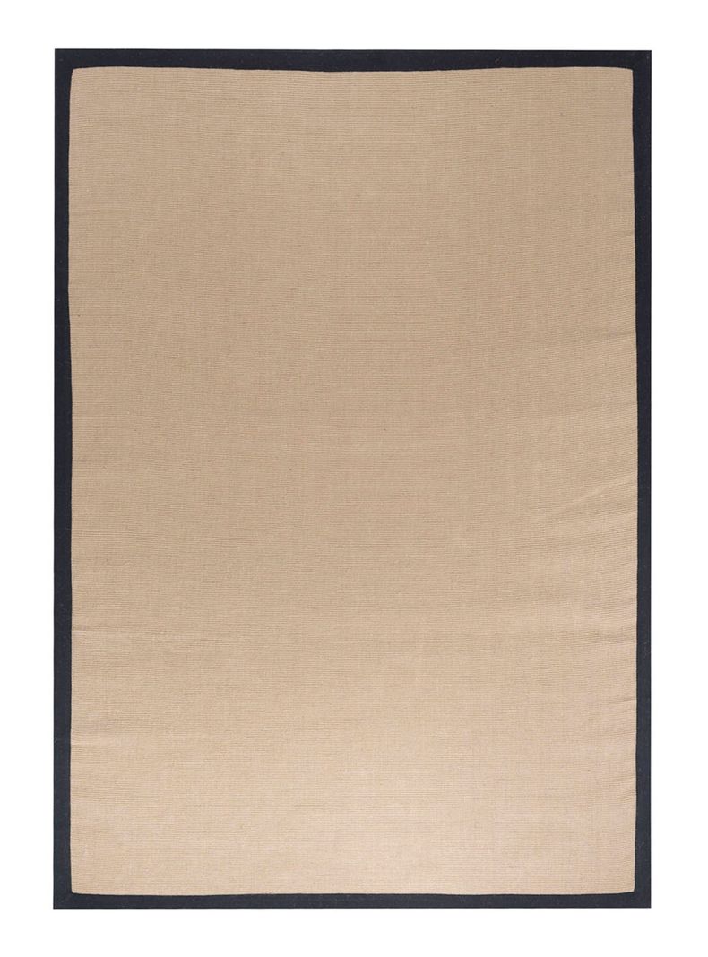 Bajada de Cama Yute Boder 60x120 cm Café Negro-0