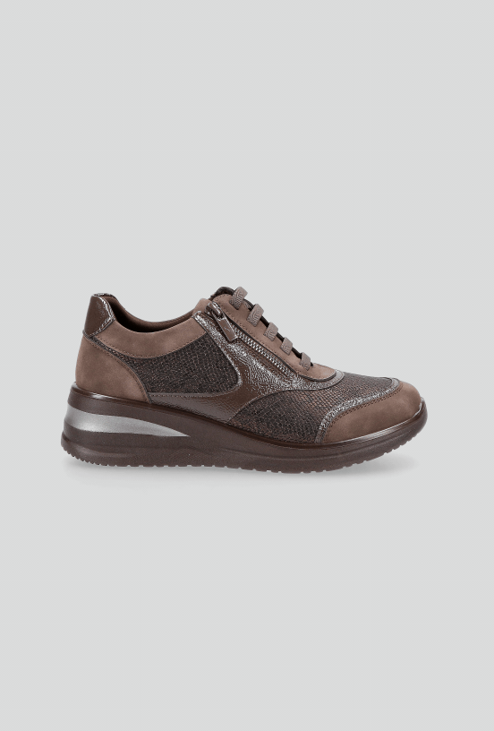 Zapatilla Urbana Cuña Diseño Reptil Mujer-4