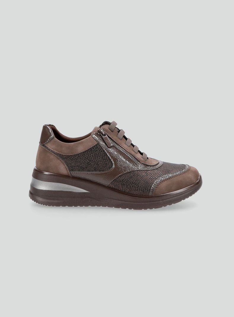 Zapatilla Urbana Cuña Diseño Reptil Mujer-1