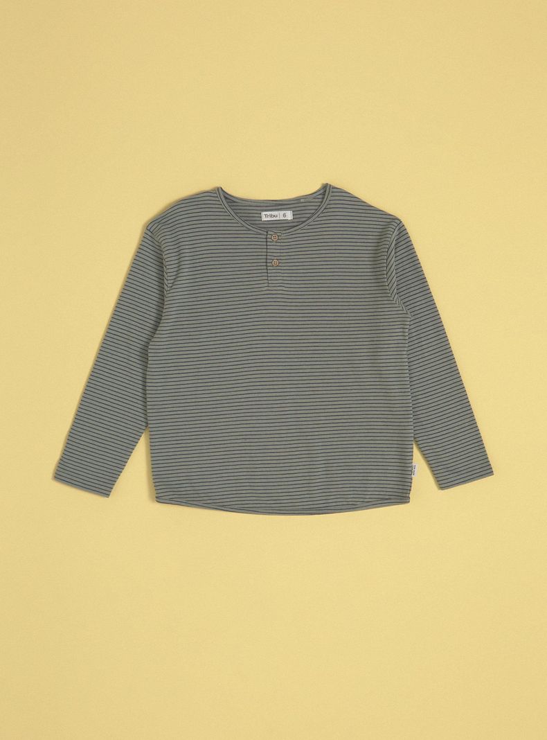 Polera Rayas Henley Botones-2