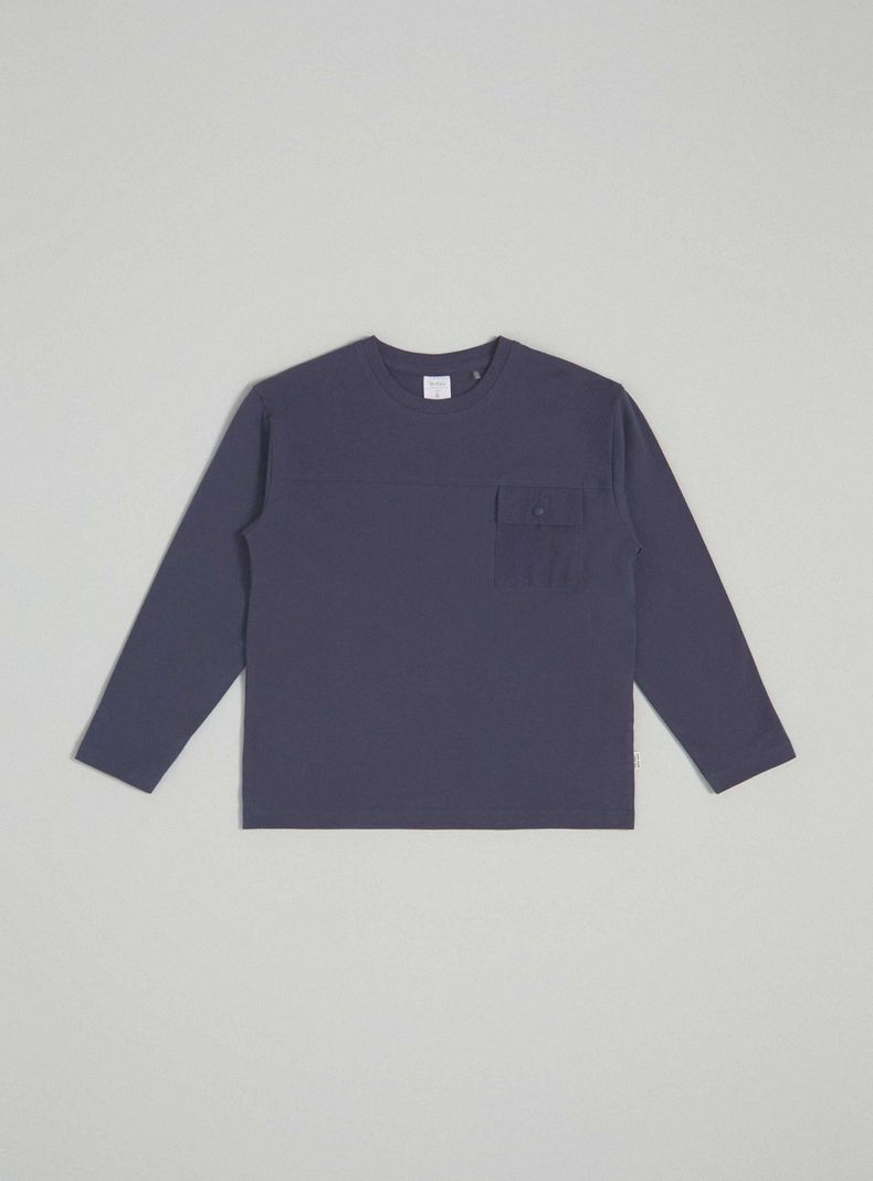 Polera Lisa Bolsillo Parche-2