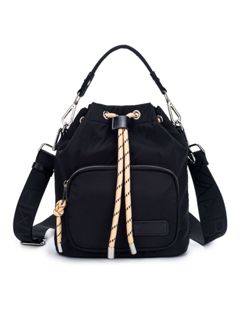 Cartera Bucket Rope Black-0