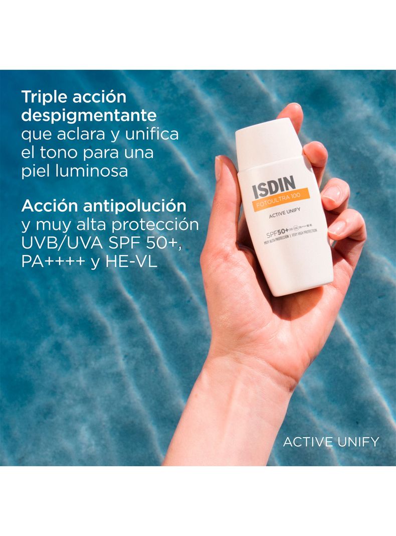 Protector Solar Isdin Fusion Fluid 100 Active Unify Spf 50+ 50 ml-1