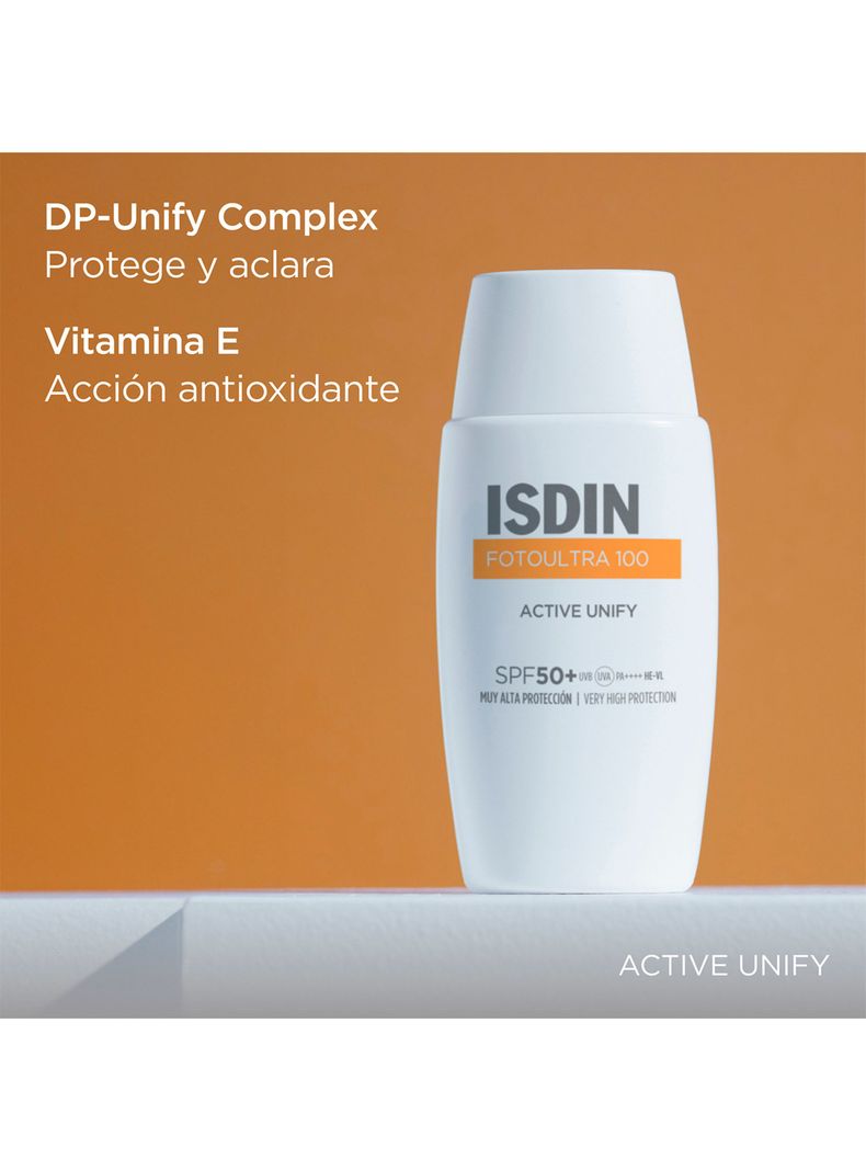 Protector Solar Isdin Fusion Fluid 100 Active Unify Spf 50+ 50 ml-3