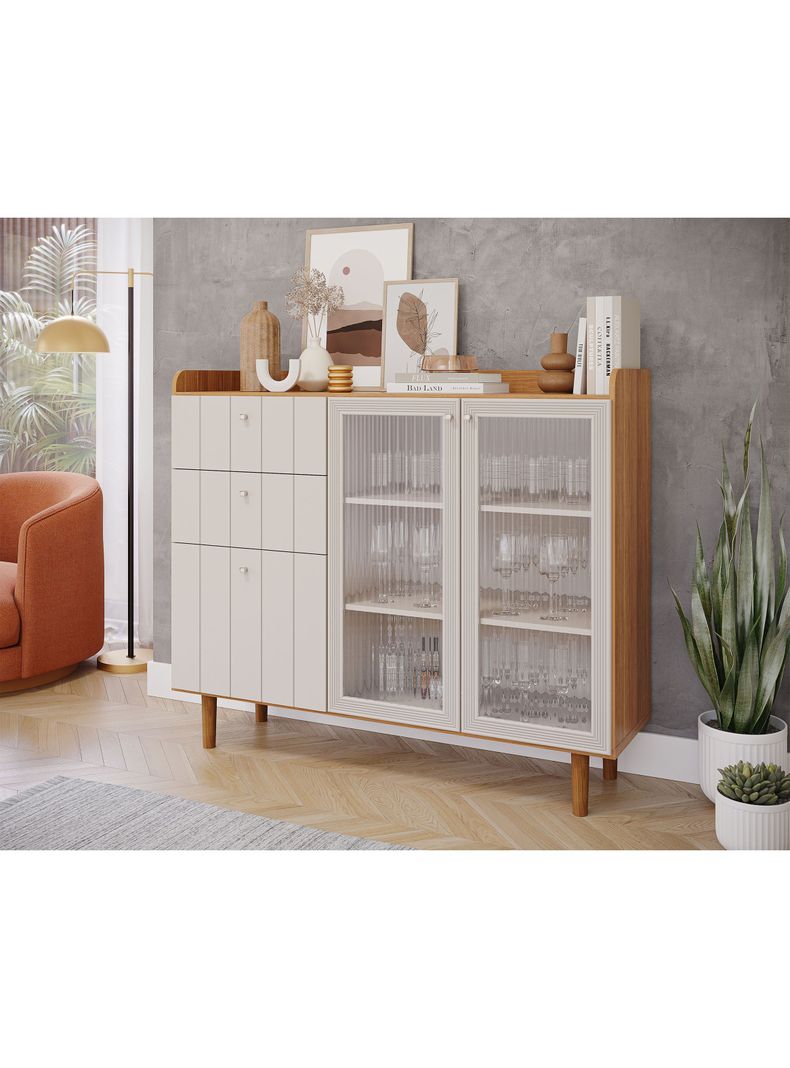 Buffet Lena Off White Natural-3