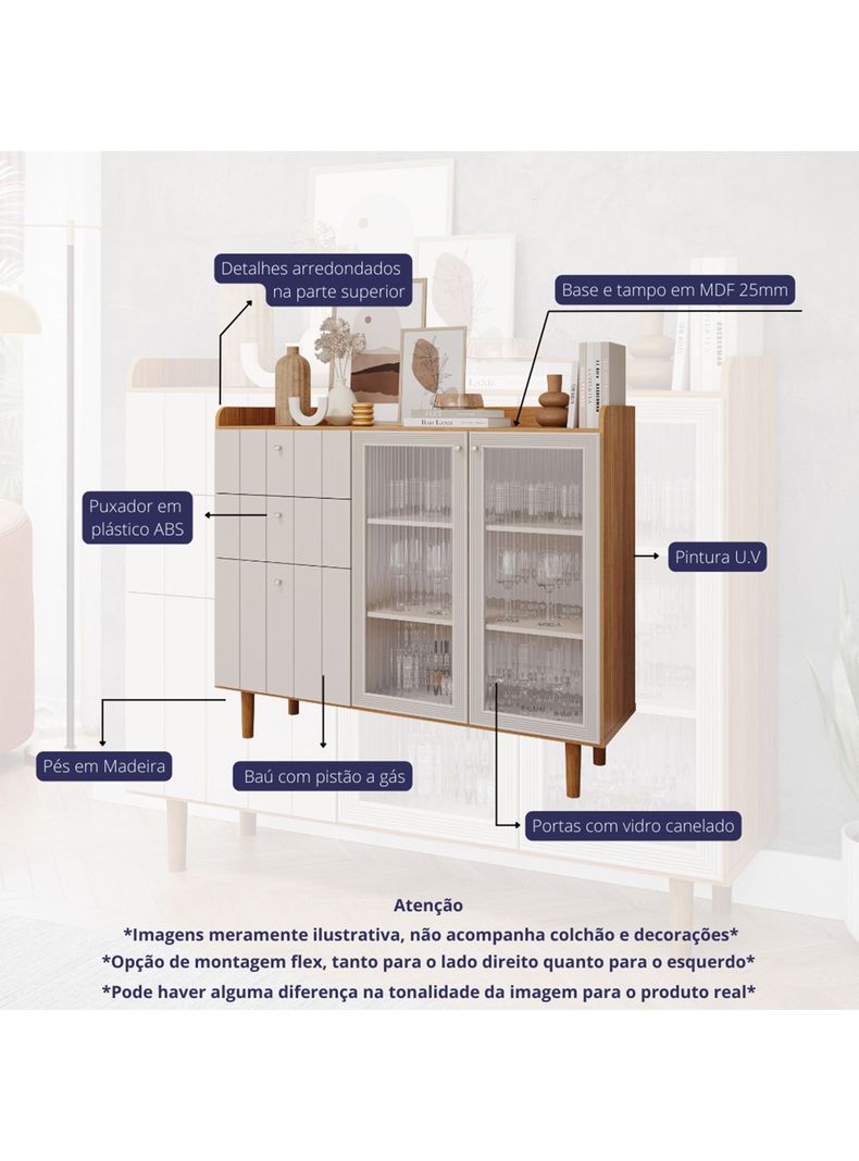 Buffet Lena Off White Natural-2