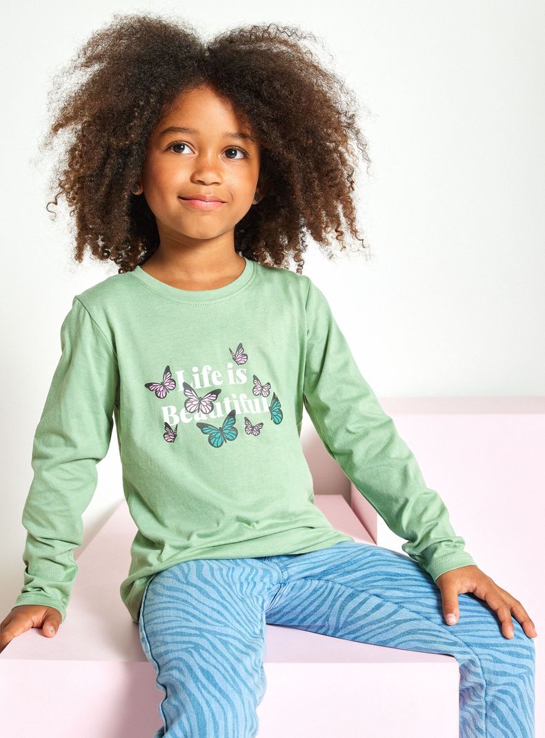 Polera Básica Estampado Frontal