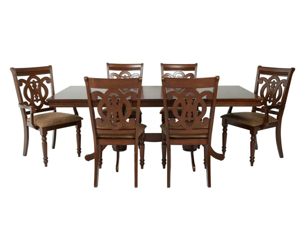 Juego de Comedor Extensible Escocia 4 Sillas + 2 Sitiales-1