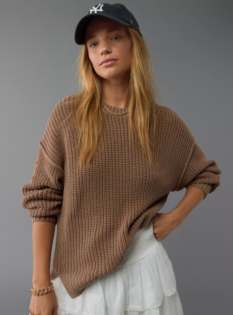 Sweater Ae Oversized Detalle en Manga-2