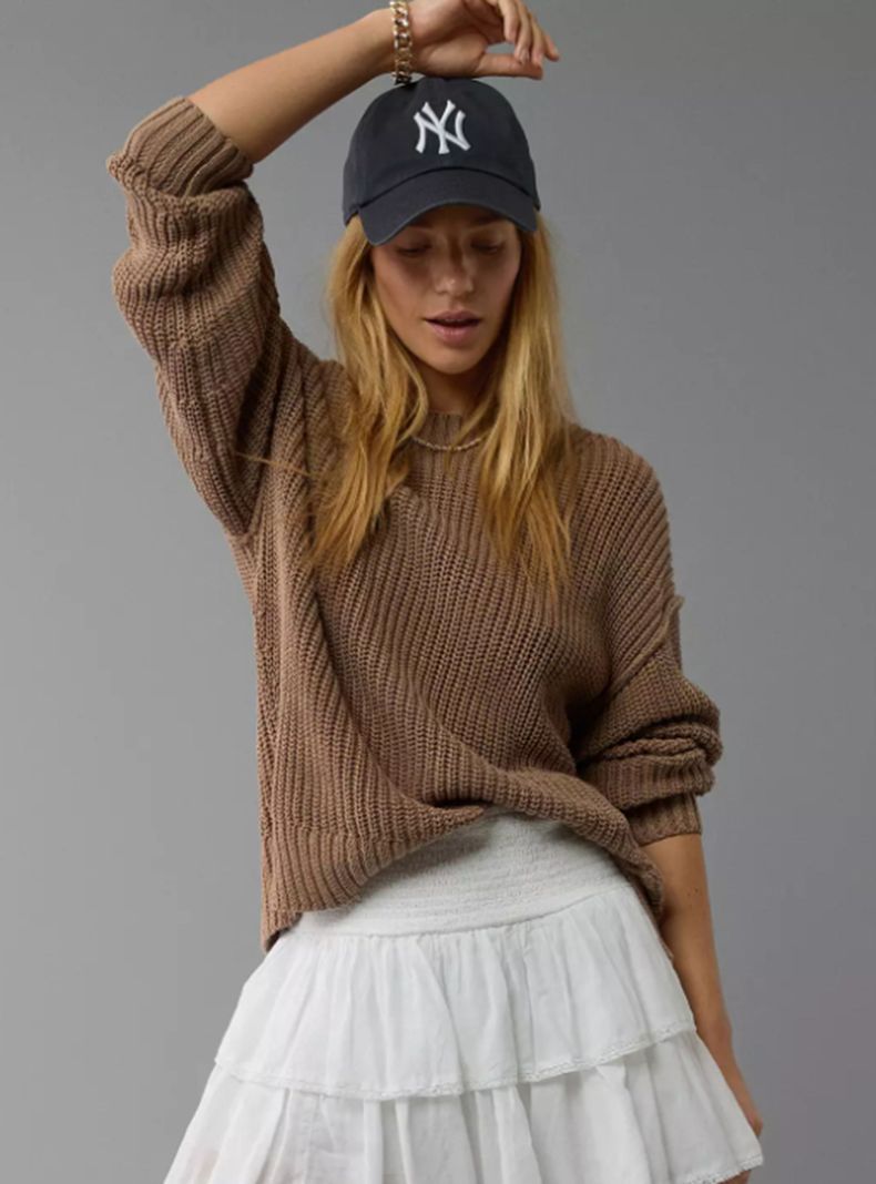 Sweater Ae Oversized Detalle en Manga-0