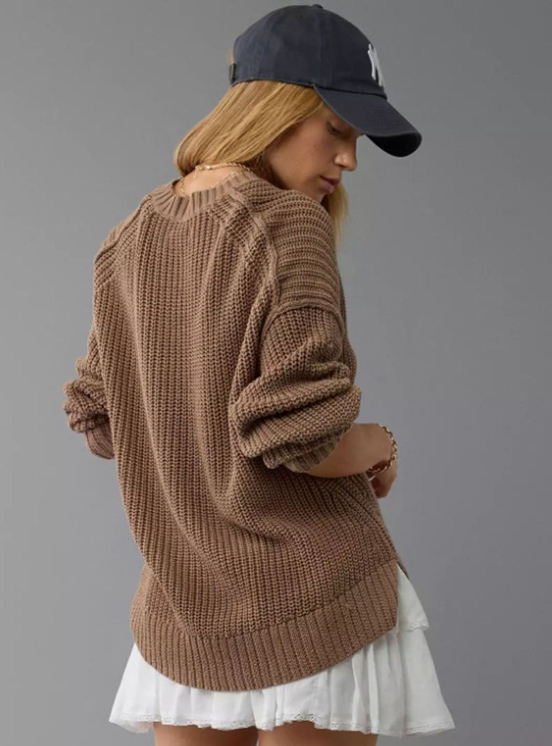 Sweater Ae Oversized Detalle en Manga-1