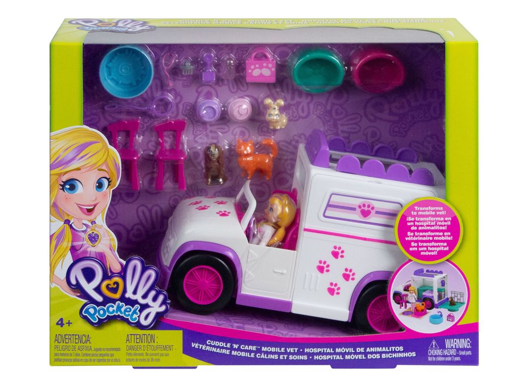 Set de Muñecas Hospital Móvil de Animalitos Polly Pocket-3