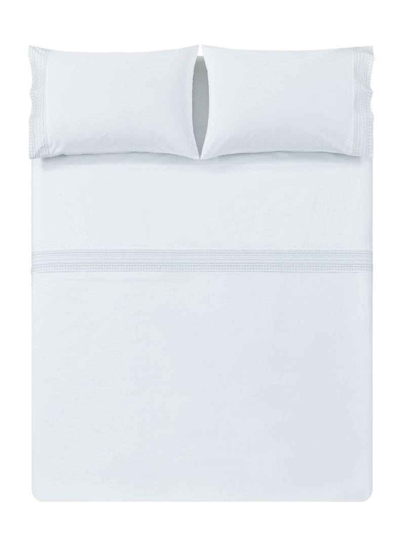 Sábanas Super King 200 Hilos Grey Bordada-3