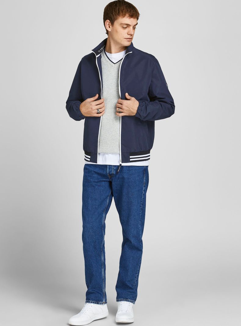 Chaqueta Bomber Clásica Lisa Regular-2