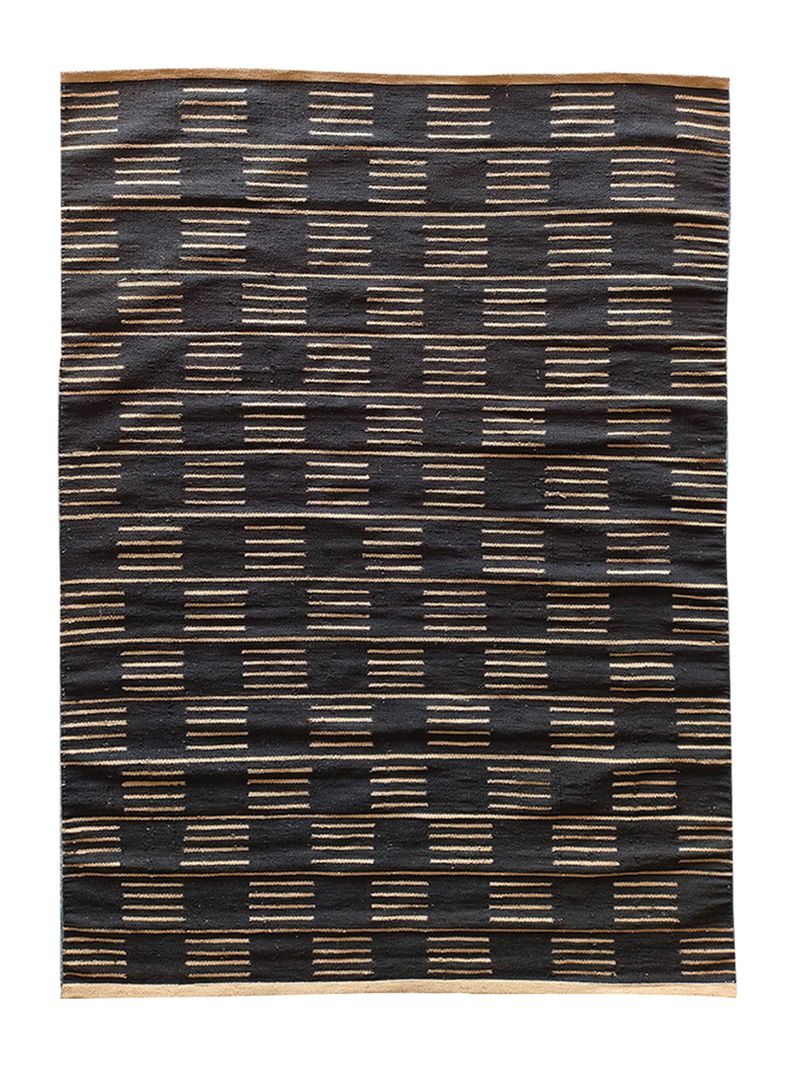 Alfombra Yute Nepal 160x230 cm Negro-0
