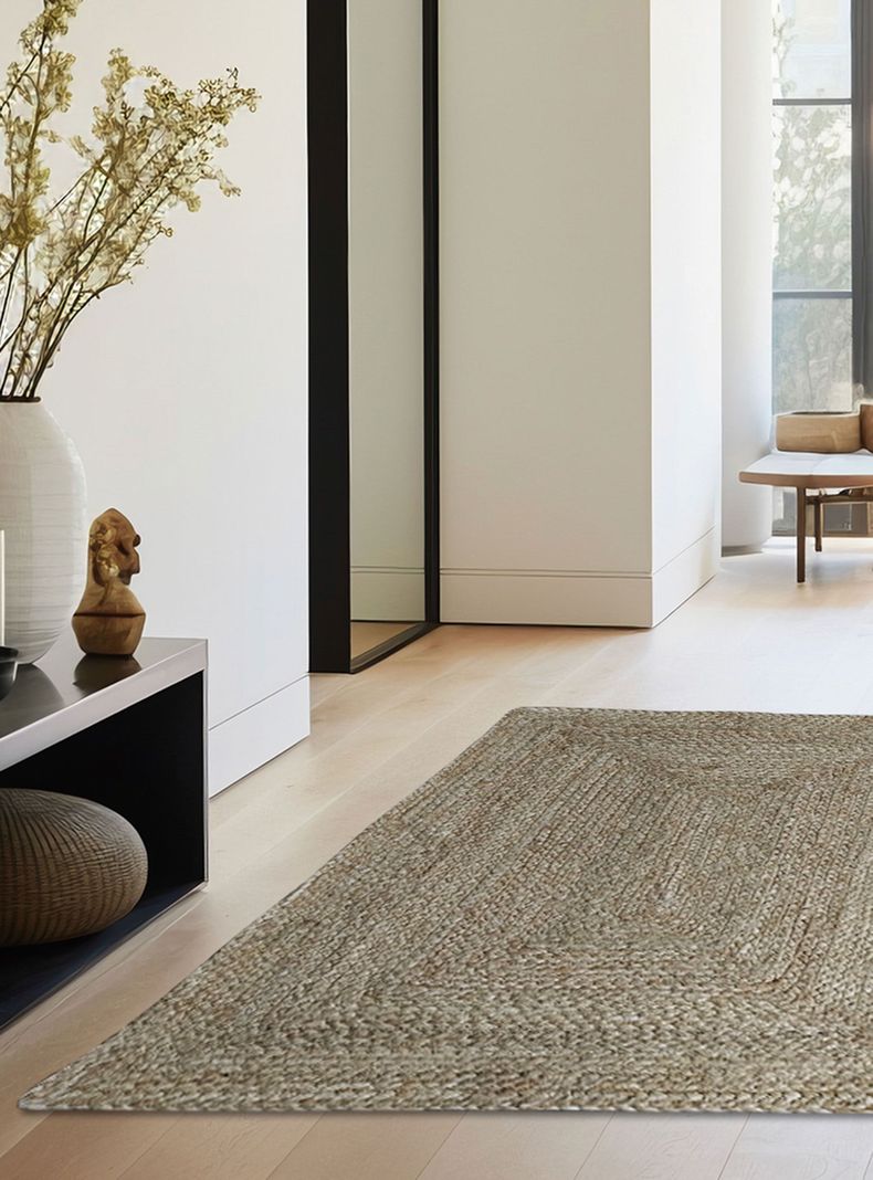Alfombra Yute Braided 240x340 cm Natural-2