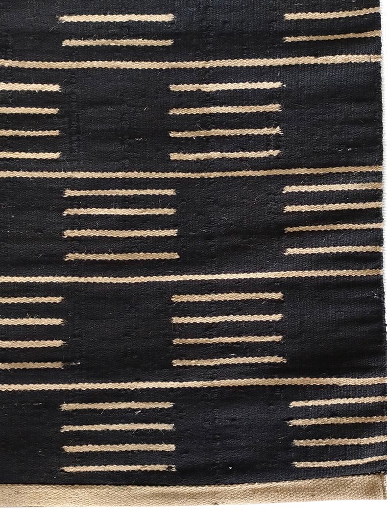 Alfombra Yute Nepal 240x340 cm Negro-1