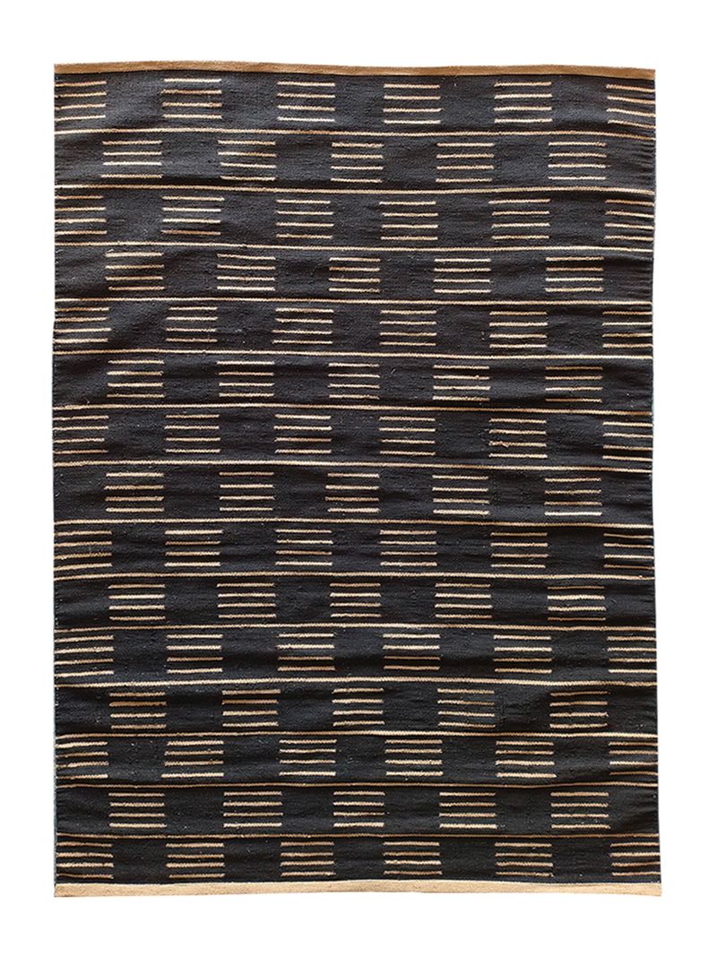 Alfombra Yute Nepal 240x340 cm Negro-0