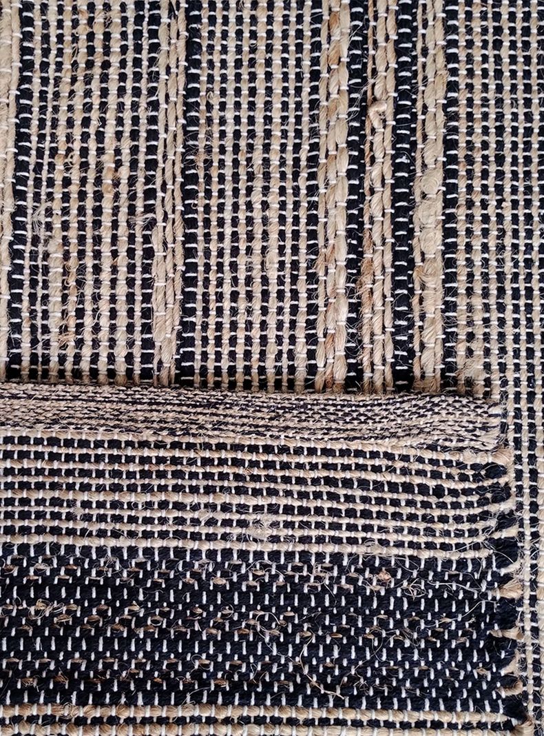Alfombra Indi 160x230 cm Negro-2