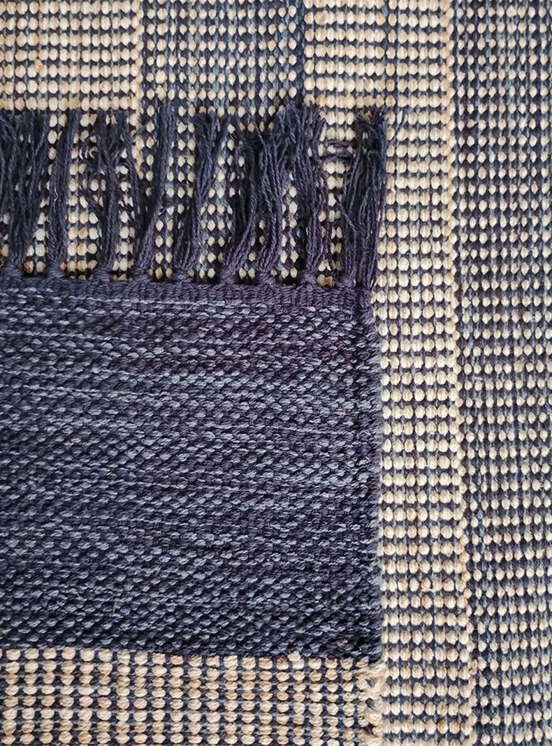 Alfombra de Pasillo Kalu 65x230 cm Azul-2