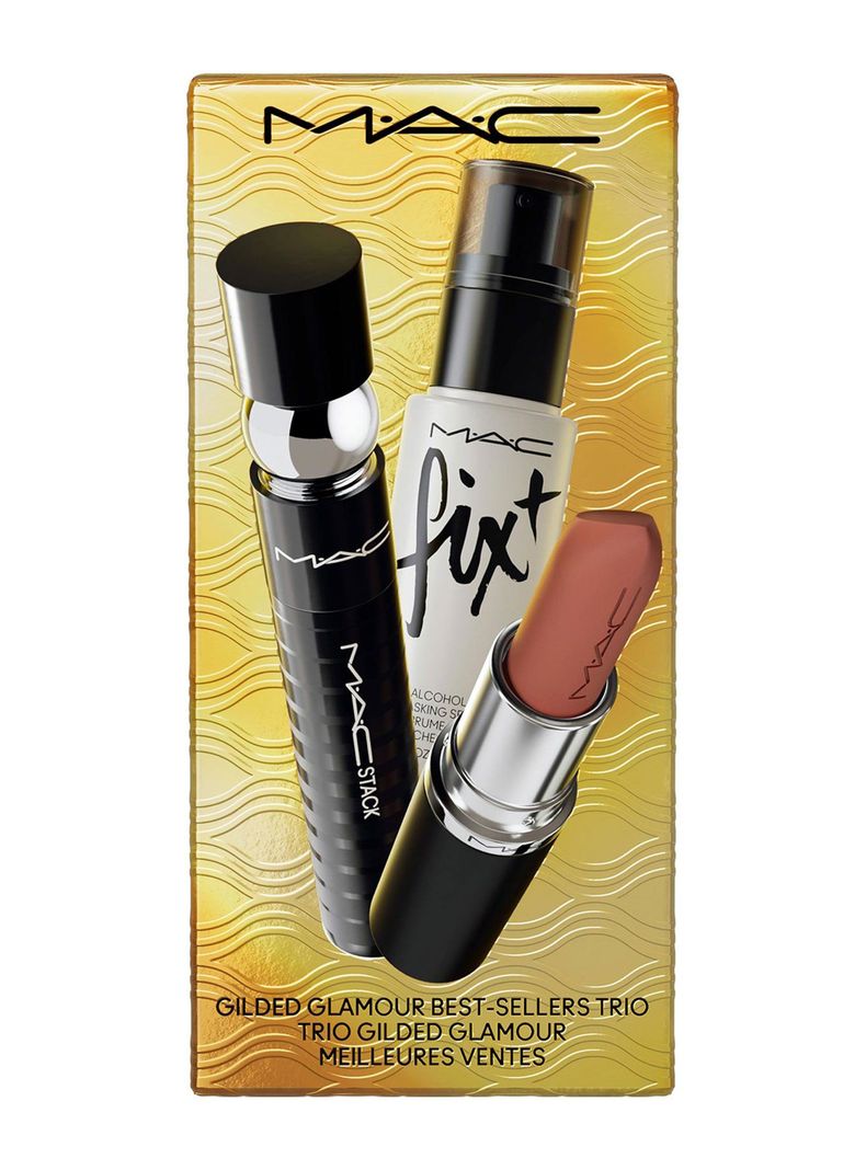 Set de Maquillaje Gilded Glamour Best-Sellers Trio Fix+ 30ml + M·A·Cximal Silky Matte 3.5g + MAC Stack Mascara 12ml-3