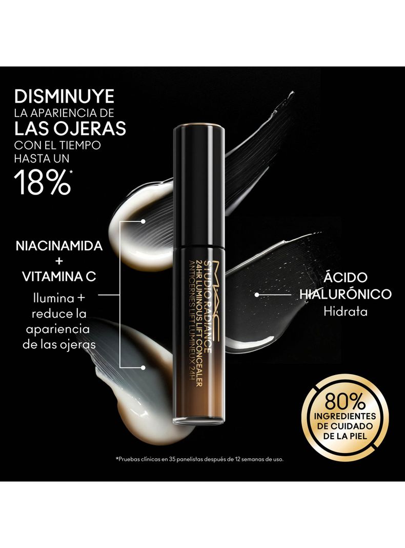 Corrector Studio Radiance 24Hr Luminous Lift Concealer Nw35 11 ml-5