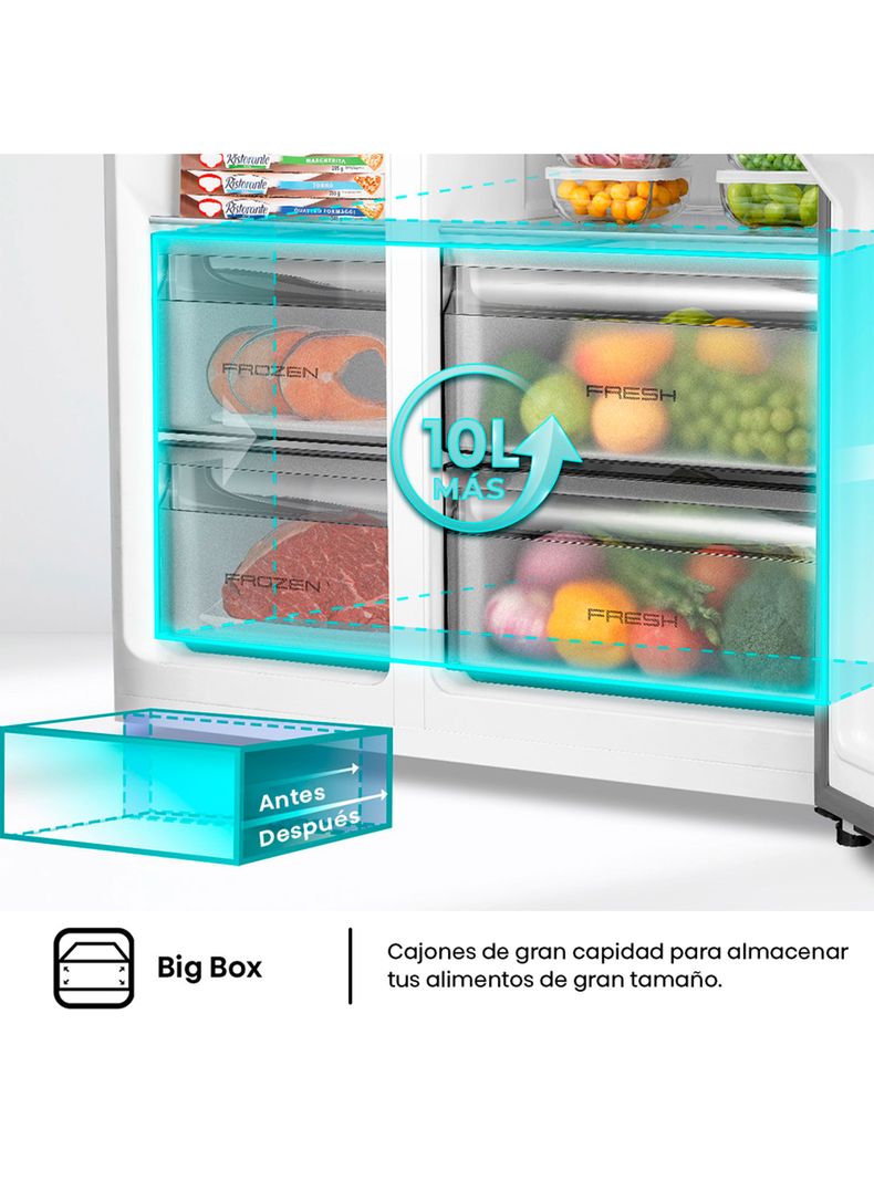 Refrigerador Side by Side No Frost 531 Litros RS3P558NECF-3