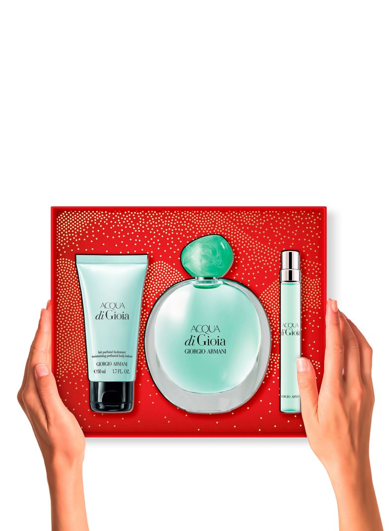 Set Perfume Acqua Di Gioia EDP Mujer 100ml + 10ml + Loción 50ml Giorgio Armani-2