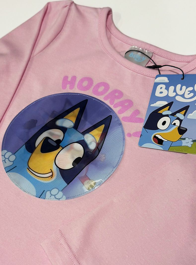 Polera Manga Larga Toddlera Lenticular Bluey-2
