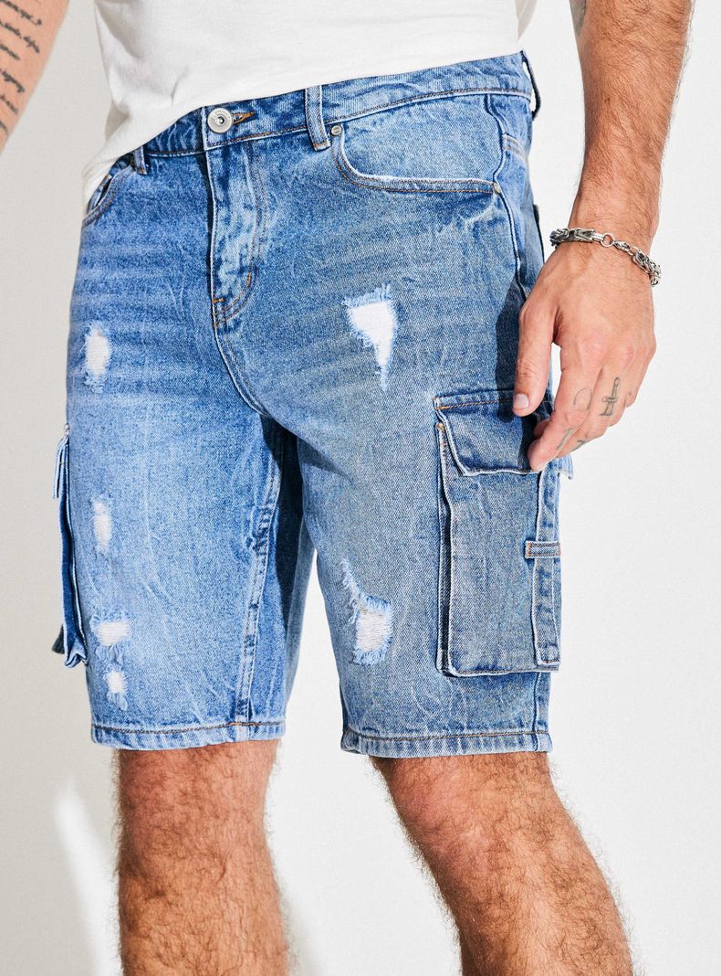 Short Bolsillo Cargo con Tapeta-2
