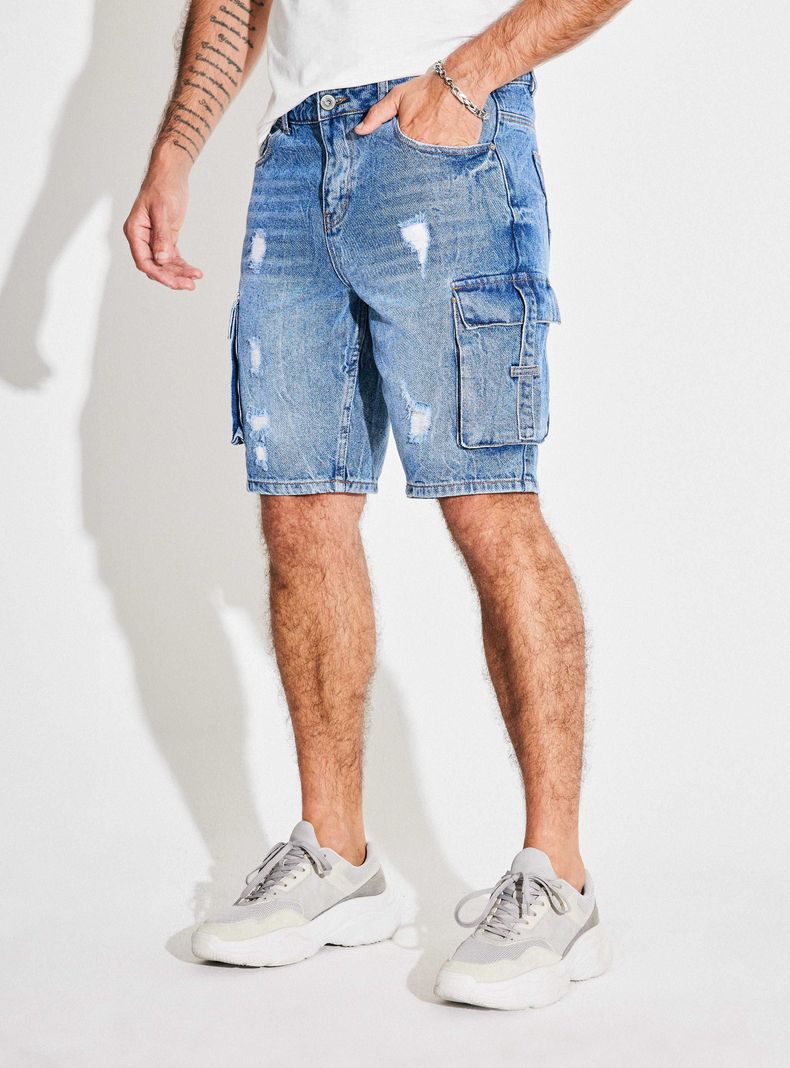 Short Bolsillo Cargo con Tapeta-0