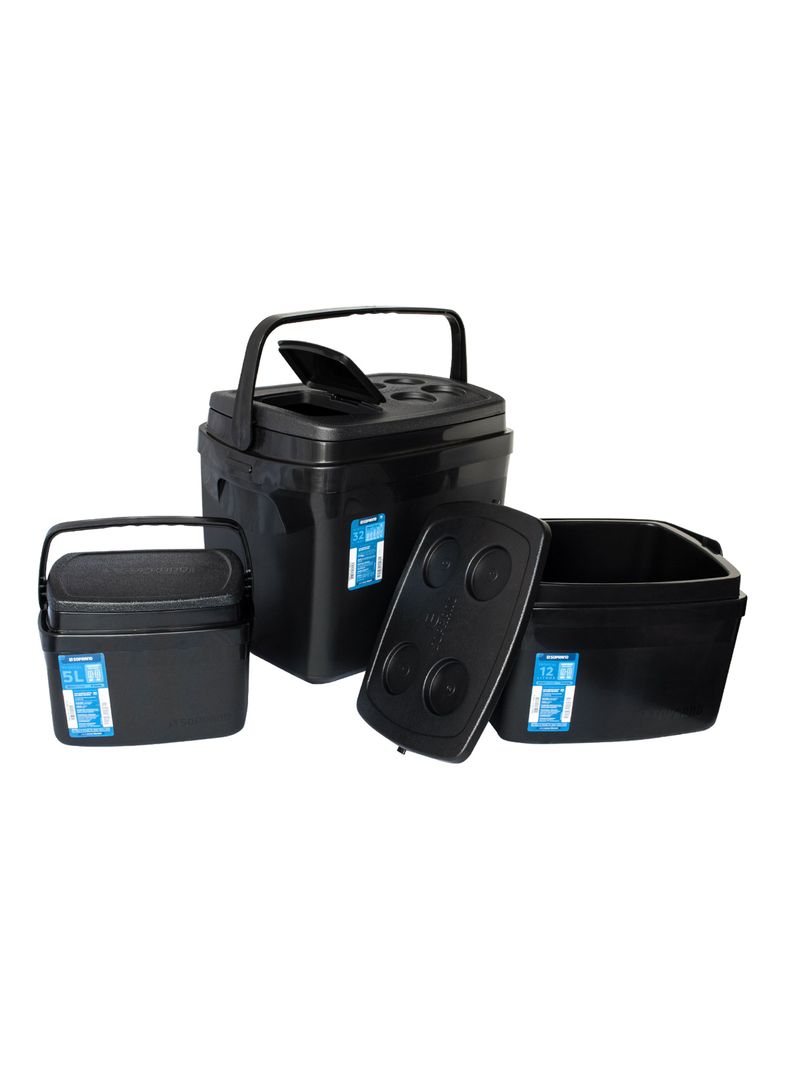 Set 3 Cooler Negro 32L + 12L + 5L-2