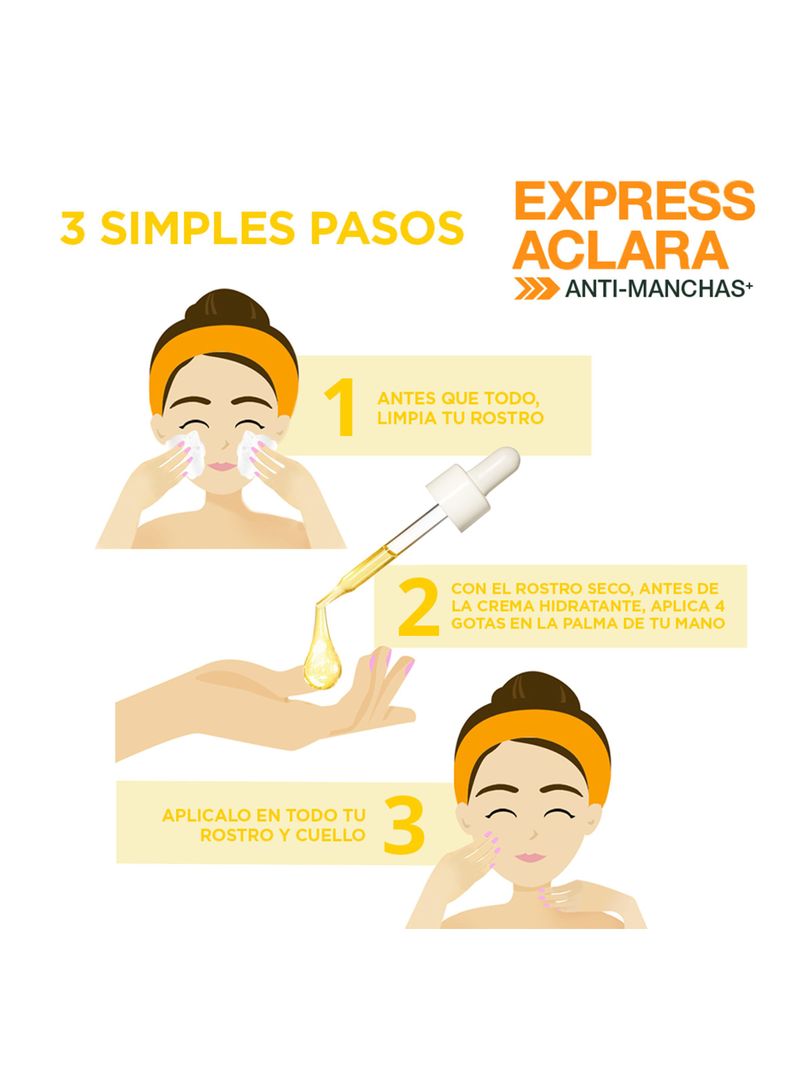 Pack Sérum Día Express Aclara Anti-manchas 30ml + Sérum Noche Express Aclara Anti-manchas 30ml-4