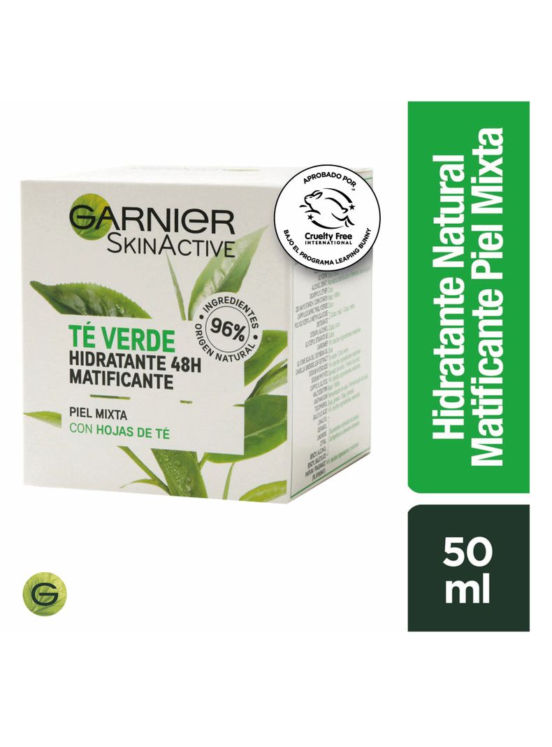 Crema Garnier Skin Active Hidratante Natural Té Verde-0
