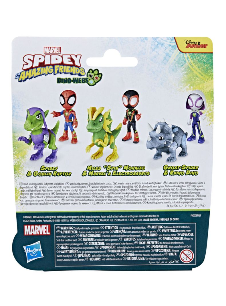 Figura de Acción Dino-Webs Spidey y Goblin Raptor-1