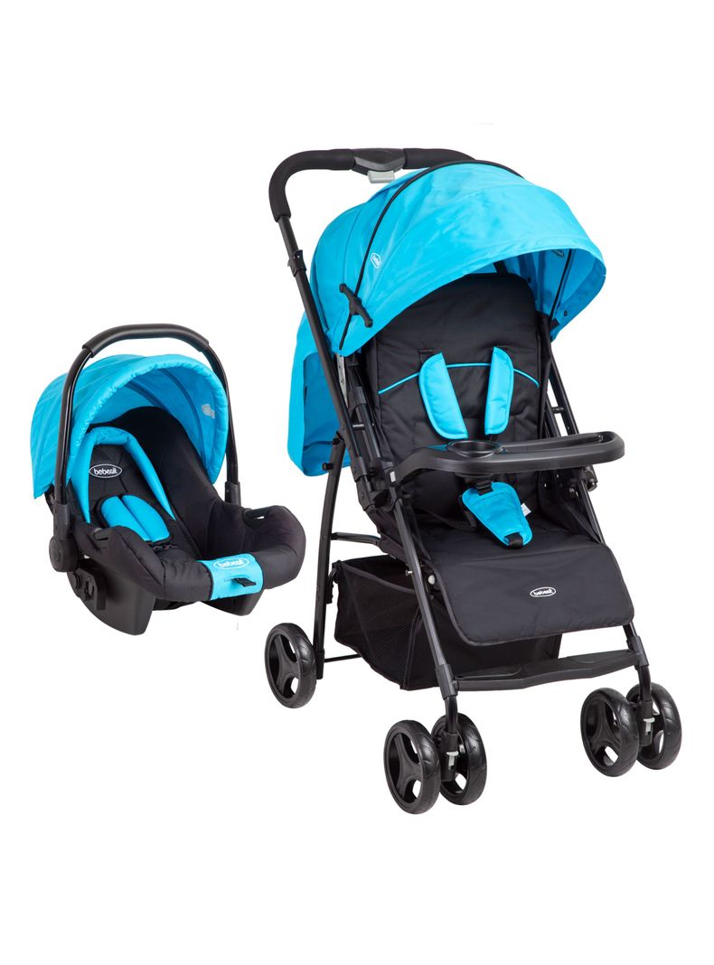 Coche Travel System Go Lite Azul Bebesit-0